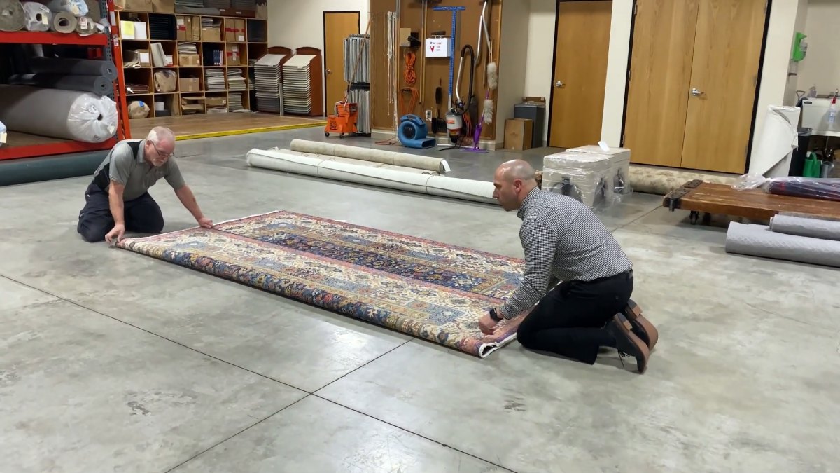 fit rug in car