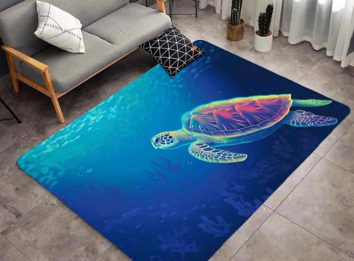 Best sea turtle rug