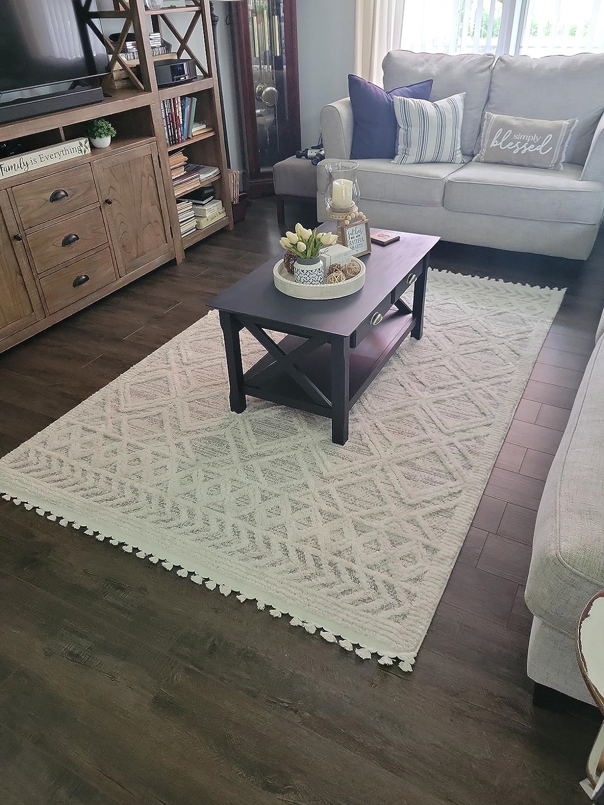 4 Best Living Room Rugs for Families in 2024 - (Review) nuLOOM Ansley Moroccan Lattice Tassel Area Rug