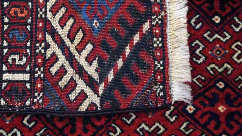 Imperfections on persian rug
