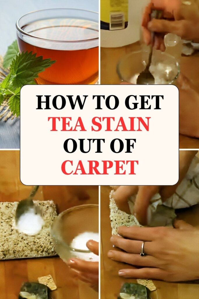 remove tea stain from carpet