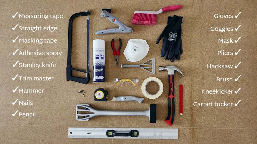 lay a carpet without grippers 1