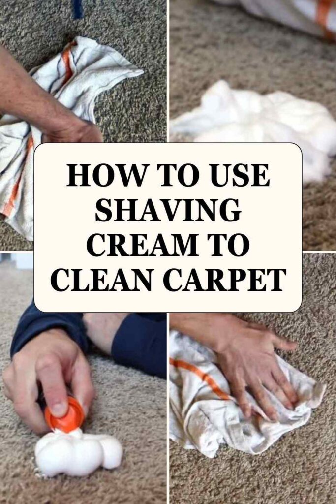 Guide to Use Shaving Cream to Clean Carpet