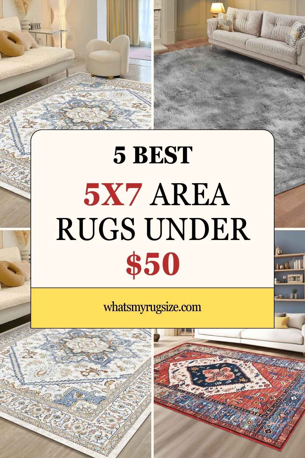 🤑 5 Best Cheap 5×7 Area Rugs Under $50
