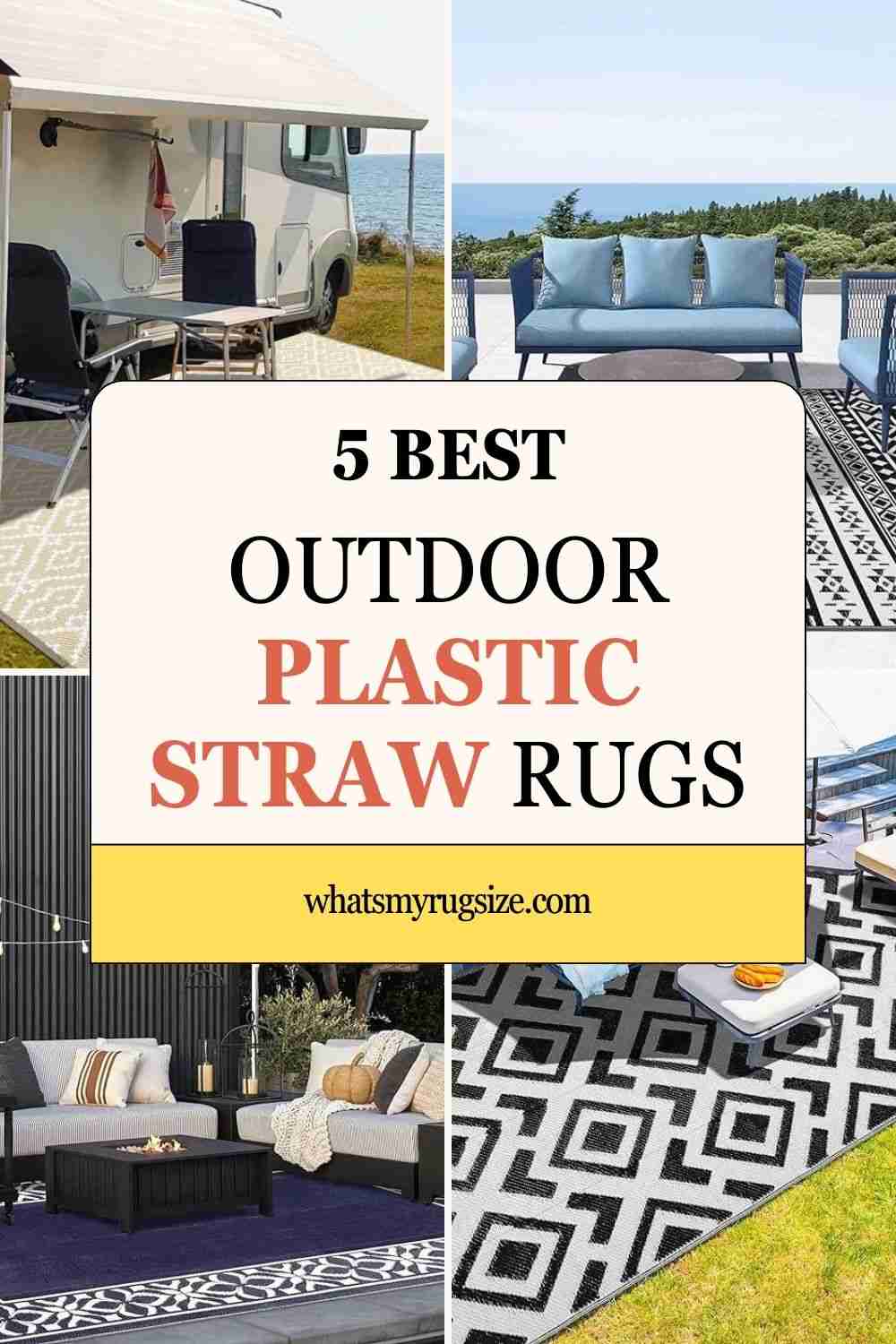 Top 5 Best Outdoor Plastic Straw Rugs ♻️