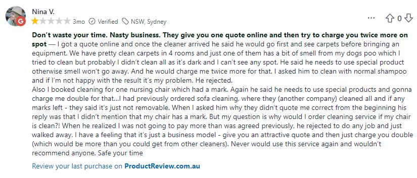 Angel Carpet Cleaning Review - (⭐️2/5) Angel Carpet Cleaning Review