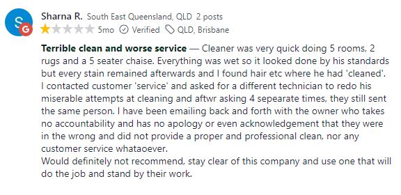Angel Carpet Cleaning Review - (⭐️2/5) Angel Carpet Cleaning Review 2